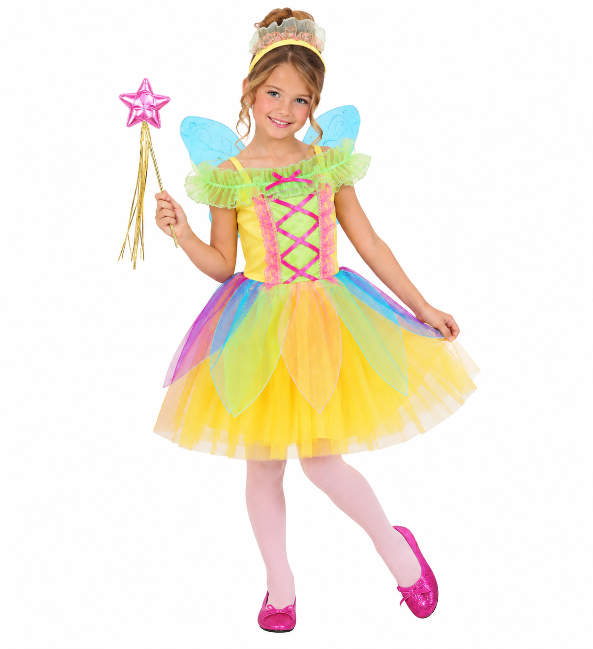 Costume Vestito Abito Travestimento Carnevale Halloween Bambina Fatina - 5878