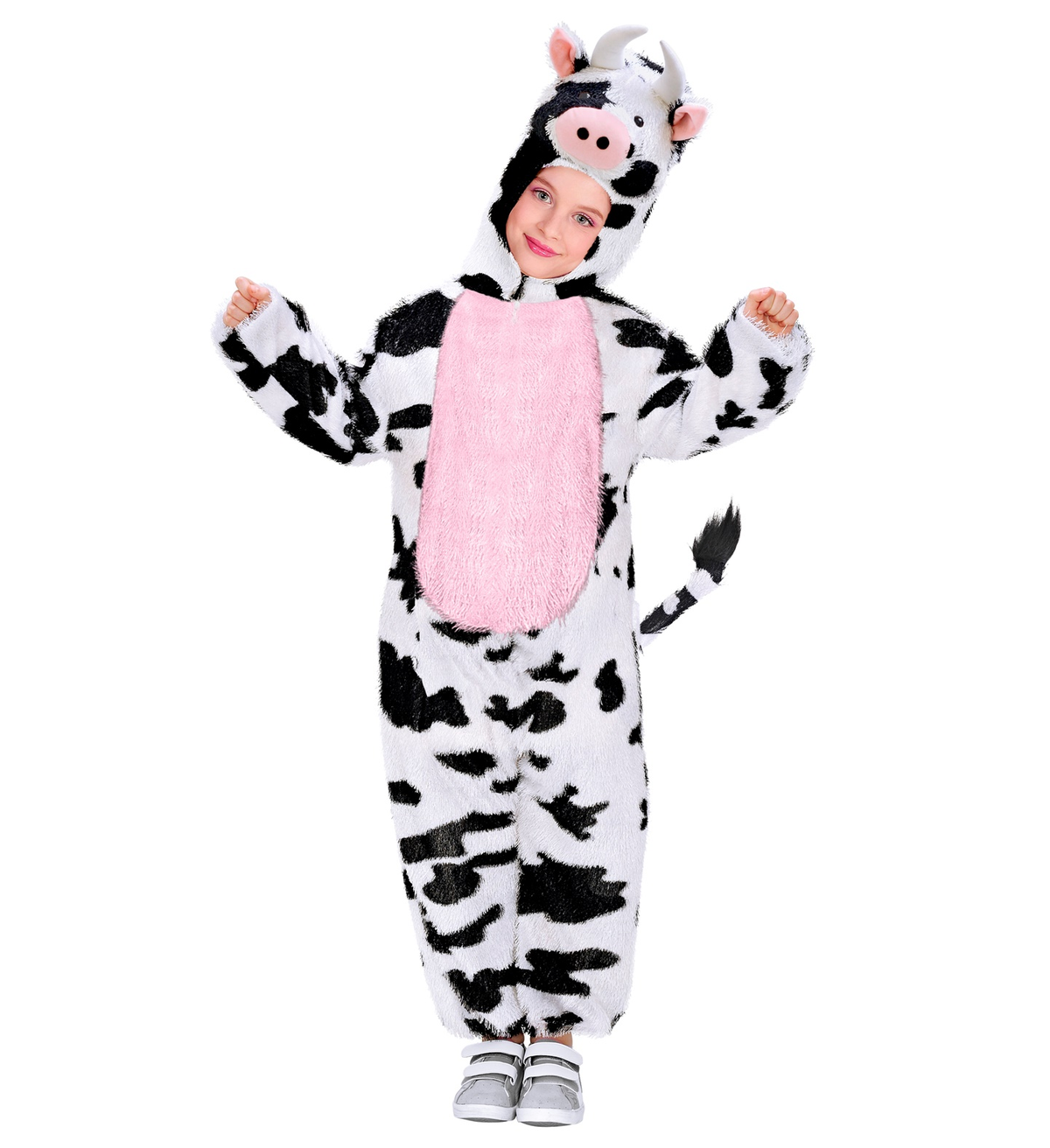 Costume Vestito Abito Travestimento Carnevale Halloween Bambina Mucca Funny - 9758i