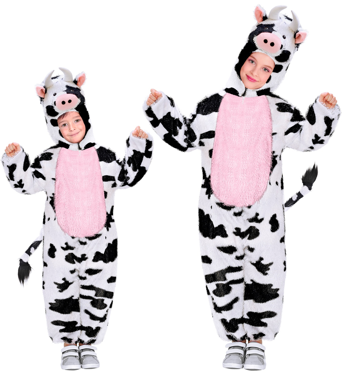 Costume Vestito Abito Travestimento Carnevale Halloween Bambina Mucca Funny - 9759j