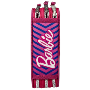 Astuccio Scuola Barbie Multiscomparto 3 Zip Penna Papermate Pennarelli Giotto - 690709