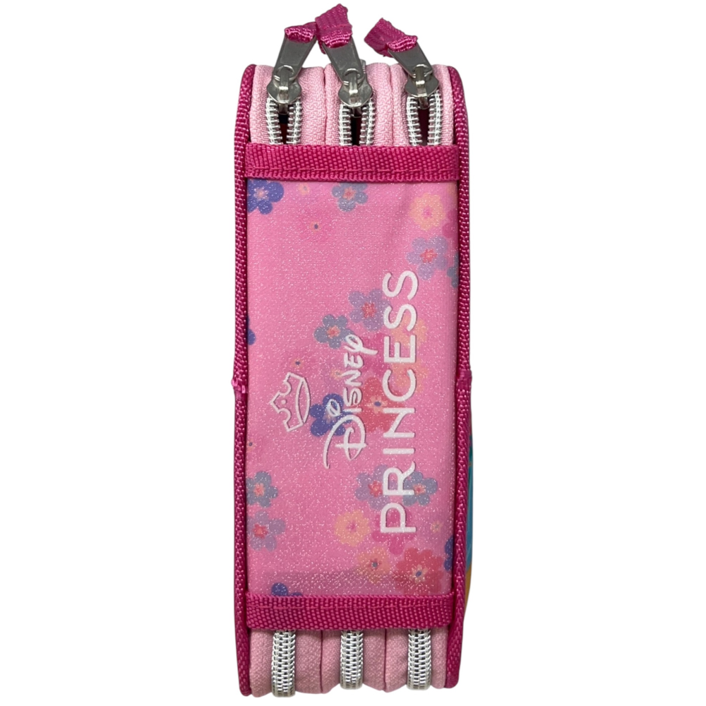 Astuccio Scuola Principesse DISNEY Multiscomparto 3 Zip Penna Papermate Pennarelli Giotto - Pr1192