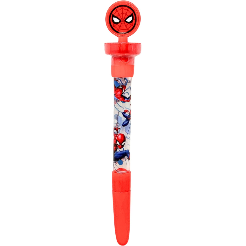 Penna 3 in 1 Spiderman MARVEL Penna a Sfera Timbro Bolle di Sapone Gioco per Bambini - Sp1063