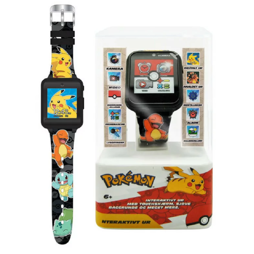 Orologio Interattivo Pokemon Pikachu Smartwatch Gioco Multifunzione con USB - Pok4231