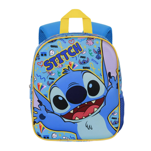 Zaino Asilo 3d Stitch Blu DISNEY Borsa 31 CM per Scuola Materna O Tempo Libero - 07669