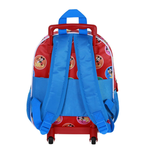 Zaino Asilo Trolley 3d Topolino e Pluto DISNEY Zainetto 34 CM con Carrello per Scuola Materna - 08449