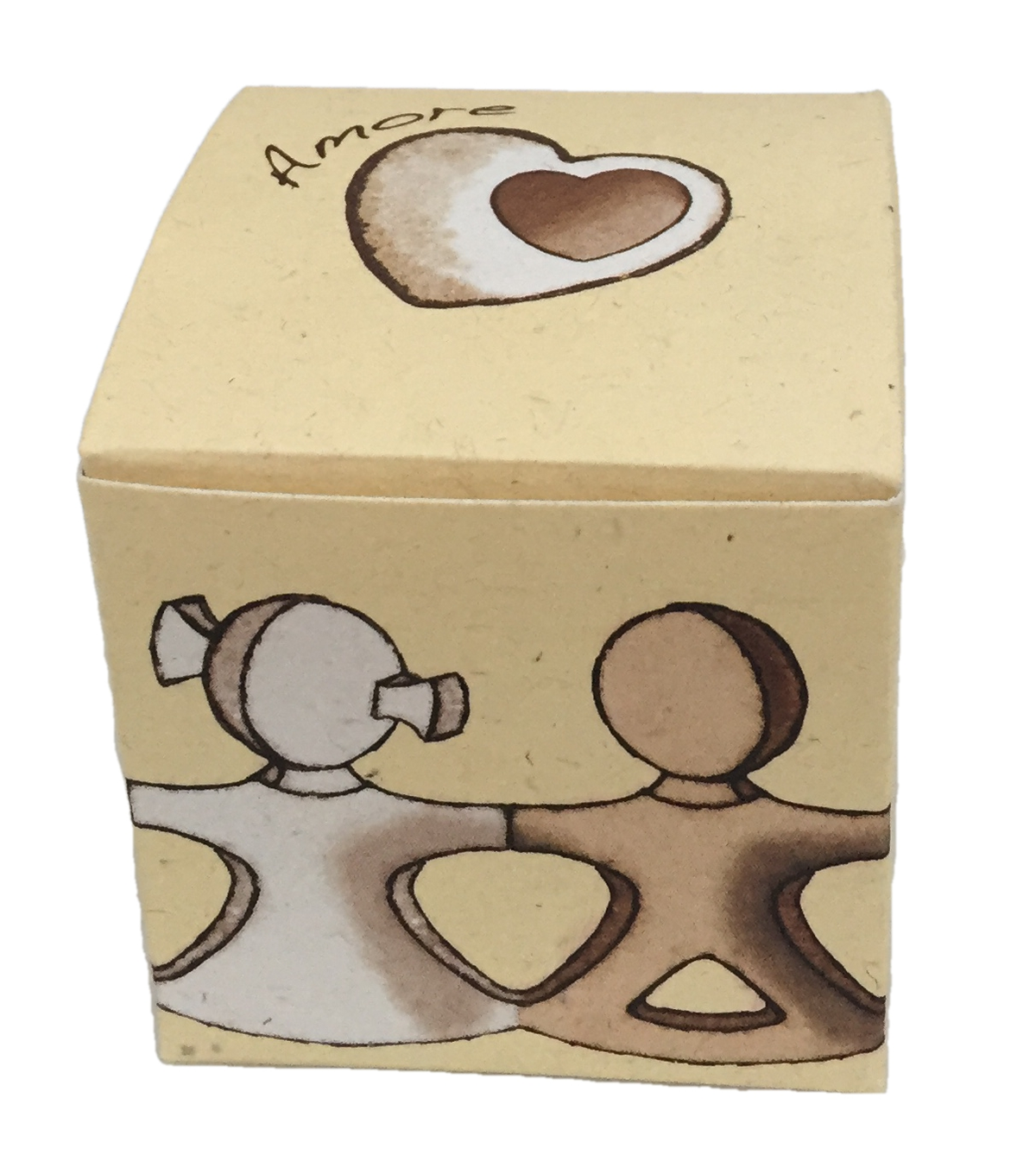Bomboniera Astuccio Cubo Aforismi Amore Scatolina Kit 10 Pezzi Senza Confetti