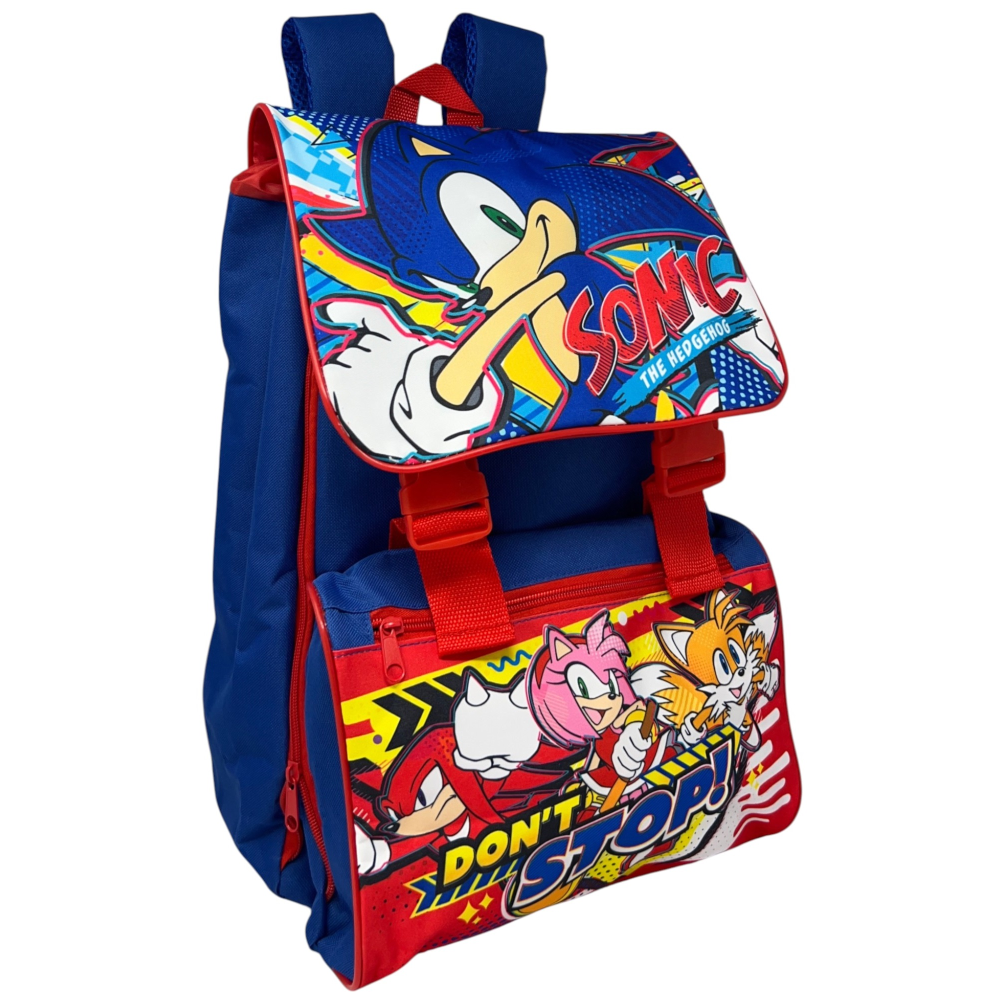Zaino Estensibile Ergonomico Sonic 42 Cm. Borsa Scuola Primaria - 111134236