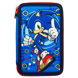 Astuccio Multiscomparto Sonic the Hedgehog 3 Zip per la Scuola Portacolori Giotto - Son36-5337