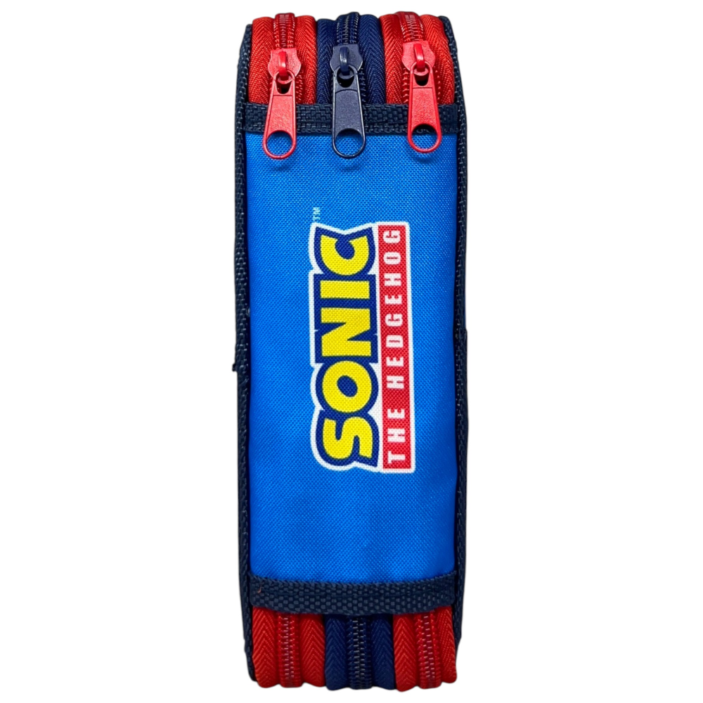 Astuccio Multiscomparto Sonic the Hedgehog 3 Zip per la Scuola Portacolori Giotto - Son36-5337