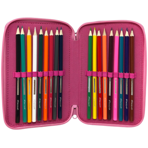 Astuccio 3 Zip Scuola Hello Kitty Multiscomparto Portacolori Giotto - 1004e4230