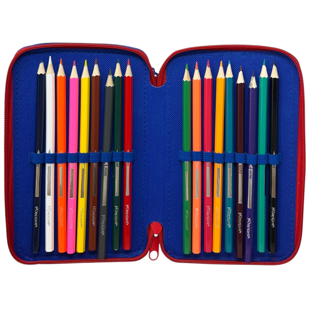 Astuccio 3 Zip Scuola Sonic Multiscomparto Portacolori Giotto - 1004e4236