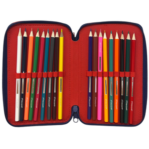 Astuccio Multiscomparto Spiderman MARVEL 3 Zip per la Scuola Portacolori Giotto - 000508613