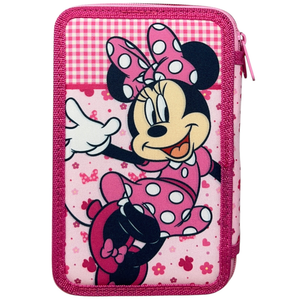 Astuccio Multiscomparto Minnie DISNEY 3 Zip per la Scuola Portacolori Giotto - 000565225