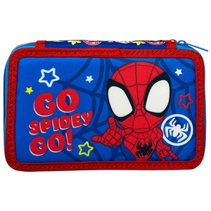 Astuccio 3 Zip Scuola Spidey MARVEL Multiscomparto Portacolori Giotto - 508575