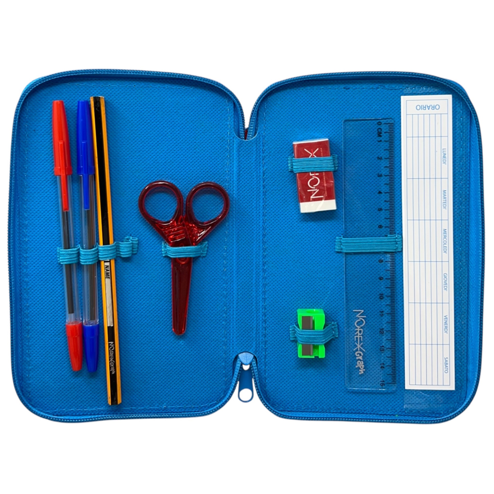 Astuccio 3 Zip Scuola Spidey MARVEL Multiscomparto Portacolori Giotto - 508575