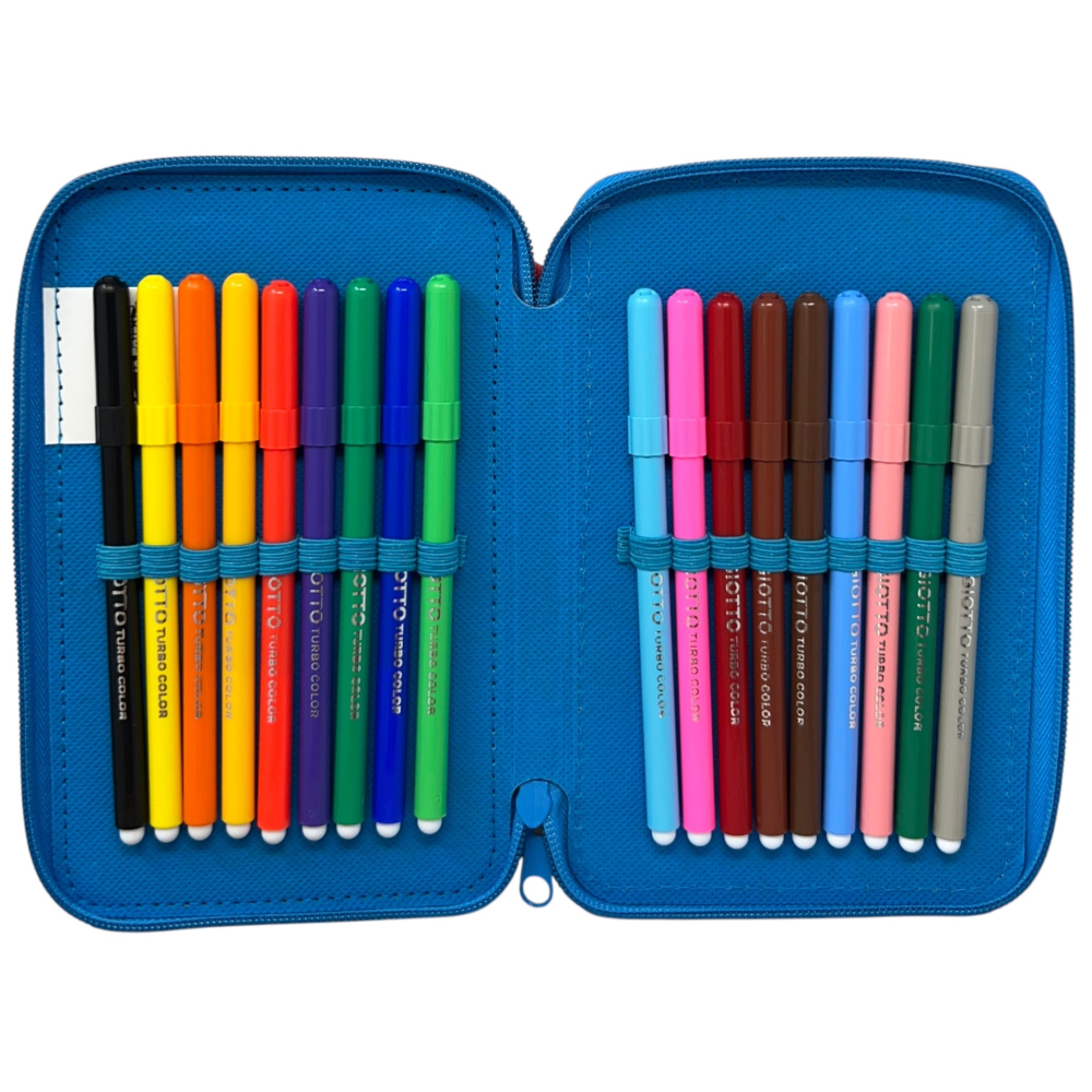 Astuccio 3 Zip Scuola Spidey MARVEL Multiscomparto Portacolori Giotto - 508575