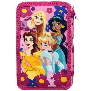Astuccio Multiscomparto Principesse DISNEY 3 Zip per la Scuola Portacolori Giotto - 000565227
