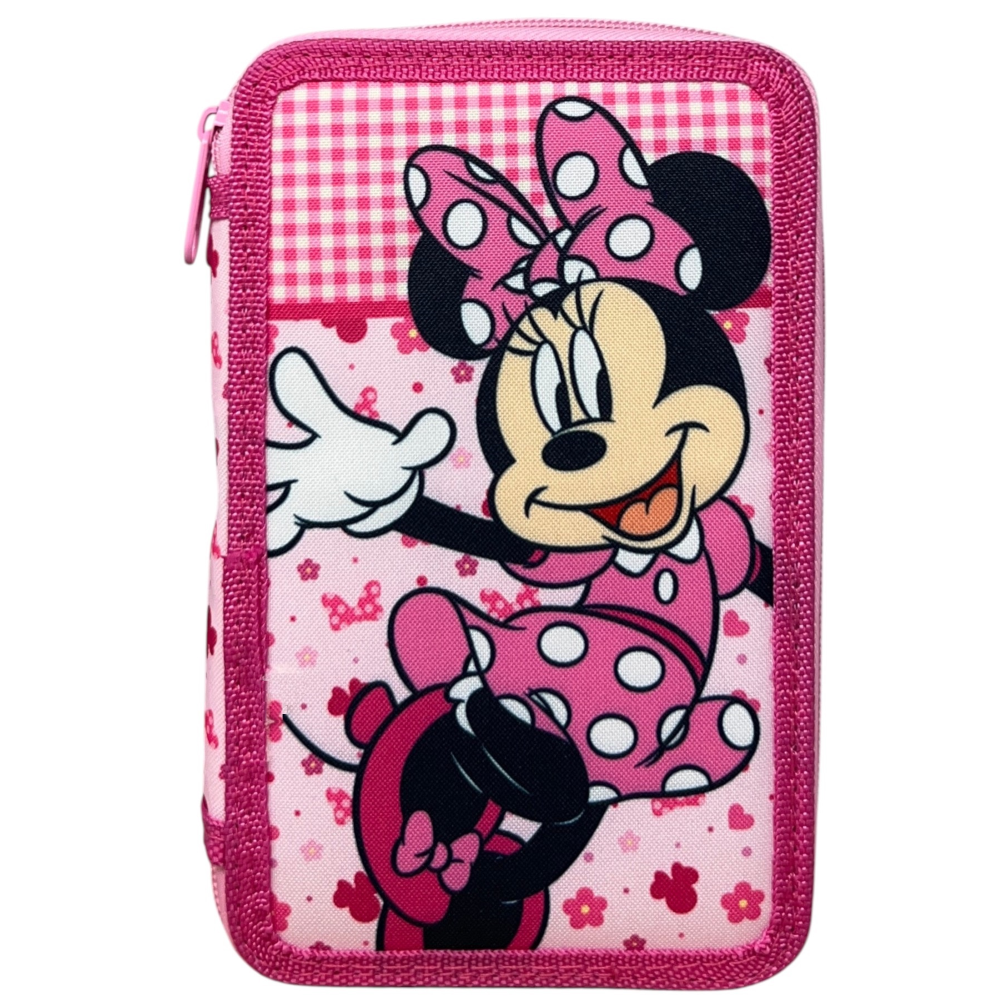 Astuccio Multiscomparto Minnie DISNEY 3 Zip per la Scuola Portacolori Giotto - 000565225