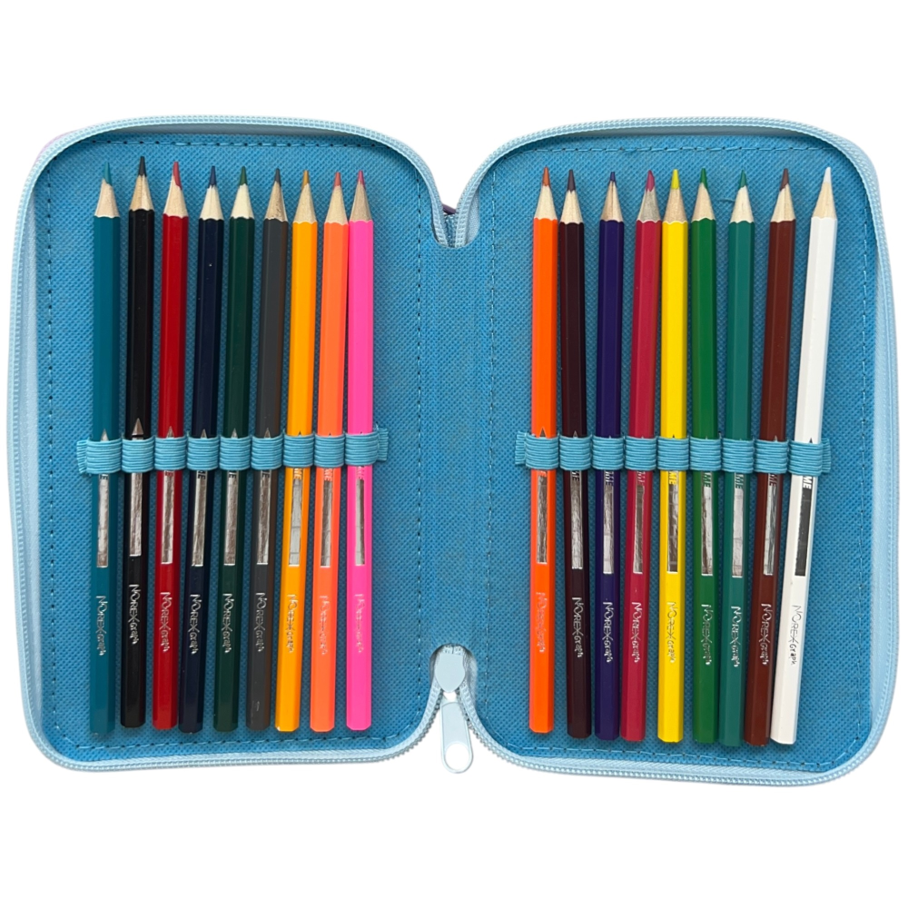 Astuccio Multiscomparto Frozen DISNEY 3 Zip per la Scuola Portacolori Giotto - 000565226