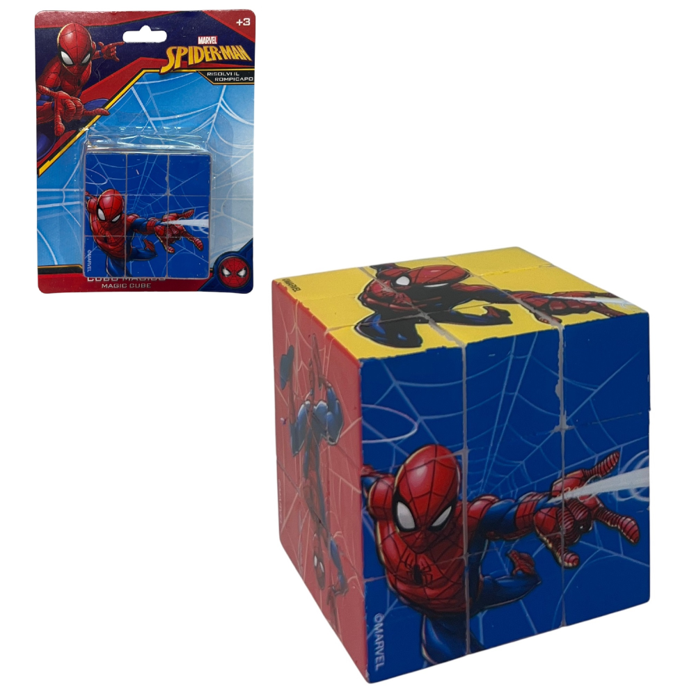 Cubo Magico Spiderman MARVEL Cubo di Rubik Puzzle 6x6x6cm - Sp0872