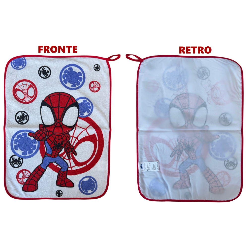 Set Asilo 3 Pezzi Spidey MARVEL Bavetta con Elastico Tovaglietta Sacca - Spm_1