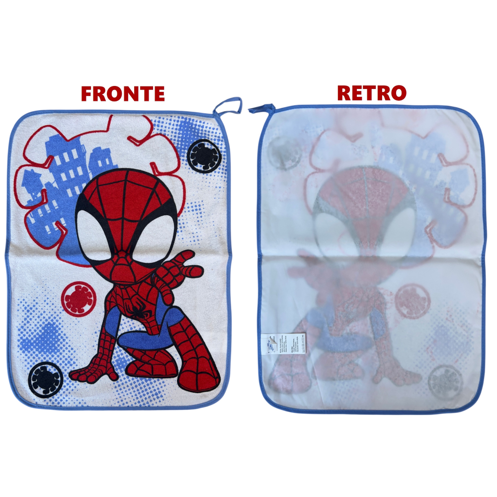 Set Asilo 3 Pezzi Spidey MARVEL Bavetta con Elastico Tovaglietta Sacca - Spm_2