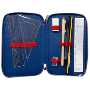 Astuccio Scuola Spiderman MARVEL Multiscomparto 3 Zip Penna Papermate Pennarelli Giotto - Sp1192