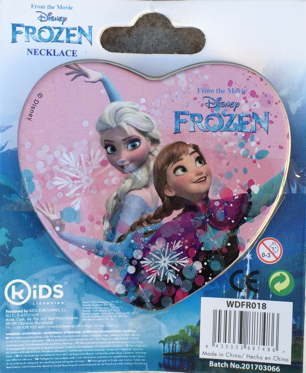 Collana in Acciao Frozen Elsa DISNEY Bambina - Wdfr018