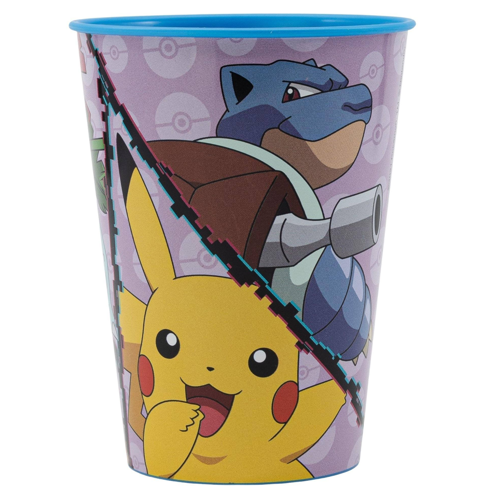Bicchiere Pokémon Plastica Semirigida Riutilizzabile 260 Ml Bpa Free - St08007