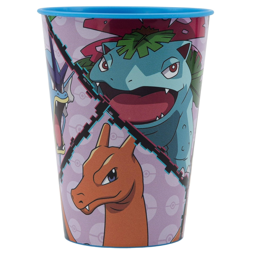 Bicchiere Pokémon Plastica Semirigida Riutilizzabile 260 Ml Bpa Free - St08007