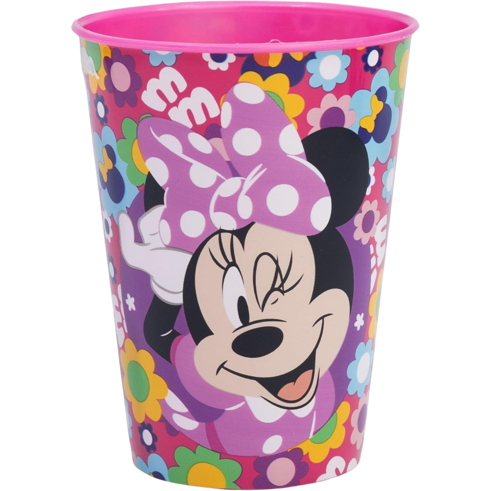 Bicchiere Minnie DISNEY Plastica Semirigida Riutilizzabile 260 Ml Bpa Free - St81207