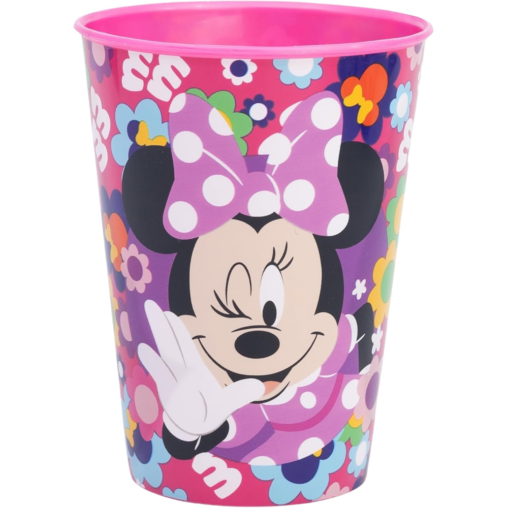 Bicchiere Minnie DISNEY Plastica Semirigida Riutilizzabile 260 Ml Bpa Free - St81207