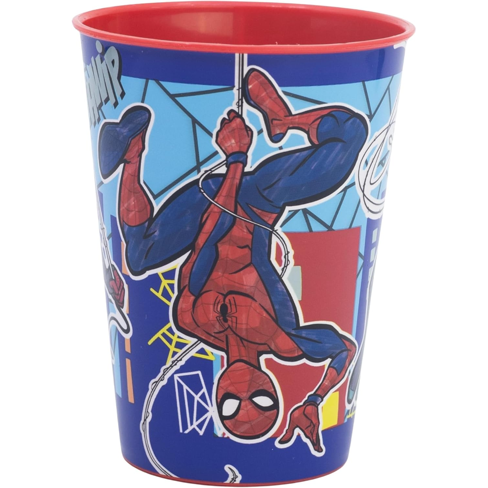 Bicchiere Spiderman MARVEL Plastica Semirigida Riutilizzabile 260 Ml Bpa Free - St083507
