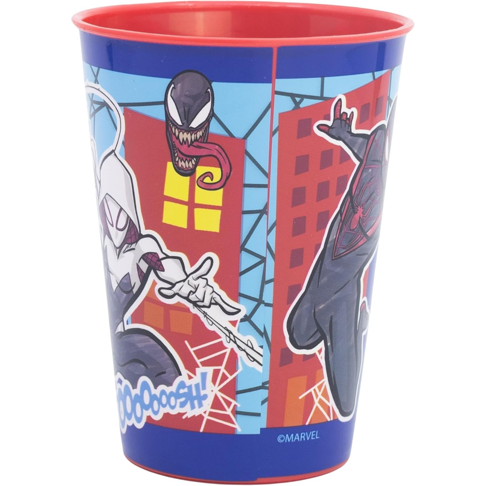 Bicchiere Spiderman MARVEL Plastica Semirigida Riutilizzabile 260 Ml Bpa Free - St083507