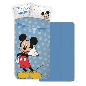Completo Lenzuola Mickey Mouse DISNEY Topolino Sottolenzuola Lenzuola Federa Letto Singolo - Mickey-My2
