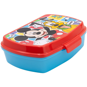 Set Pranzo Topolino DISNEY 2 Pezzi Borraccia 400 Ml Portamerenda - St74373