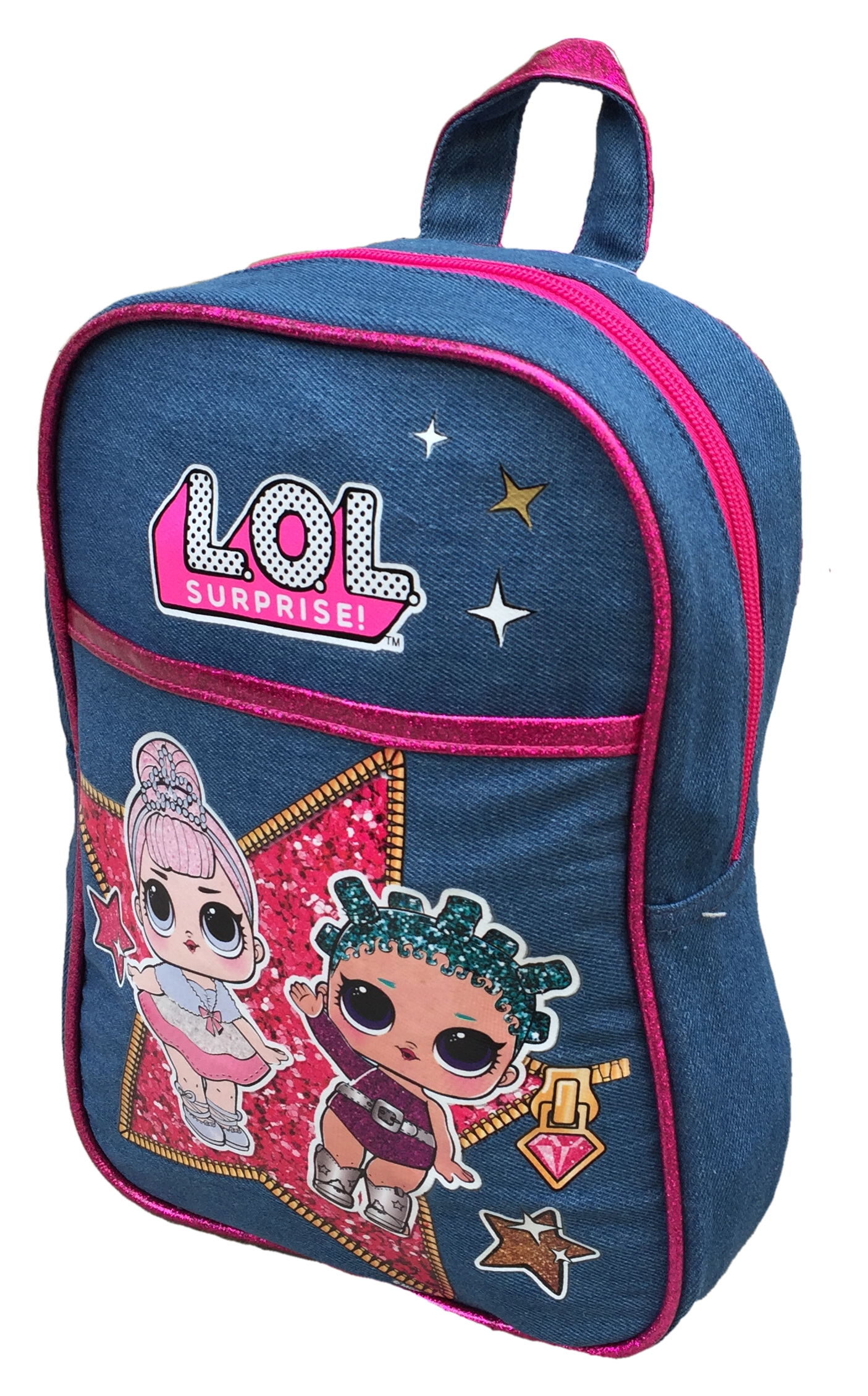Zaino Glamour Lol Suprise Jeans Bambina Asilo Borsa Scuola Tempo Libero Cm.28x21x7 - B98790mc