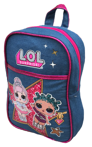 Zaino Glamour Lol Suprise Jeans Bambina Asilo Borsa Scuola Tempo Libero Cm.28x21x7 - B98790mc