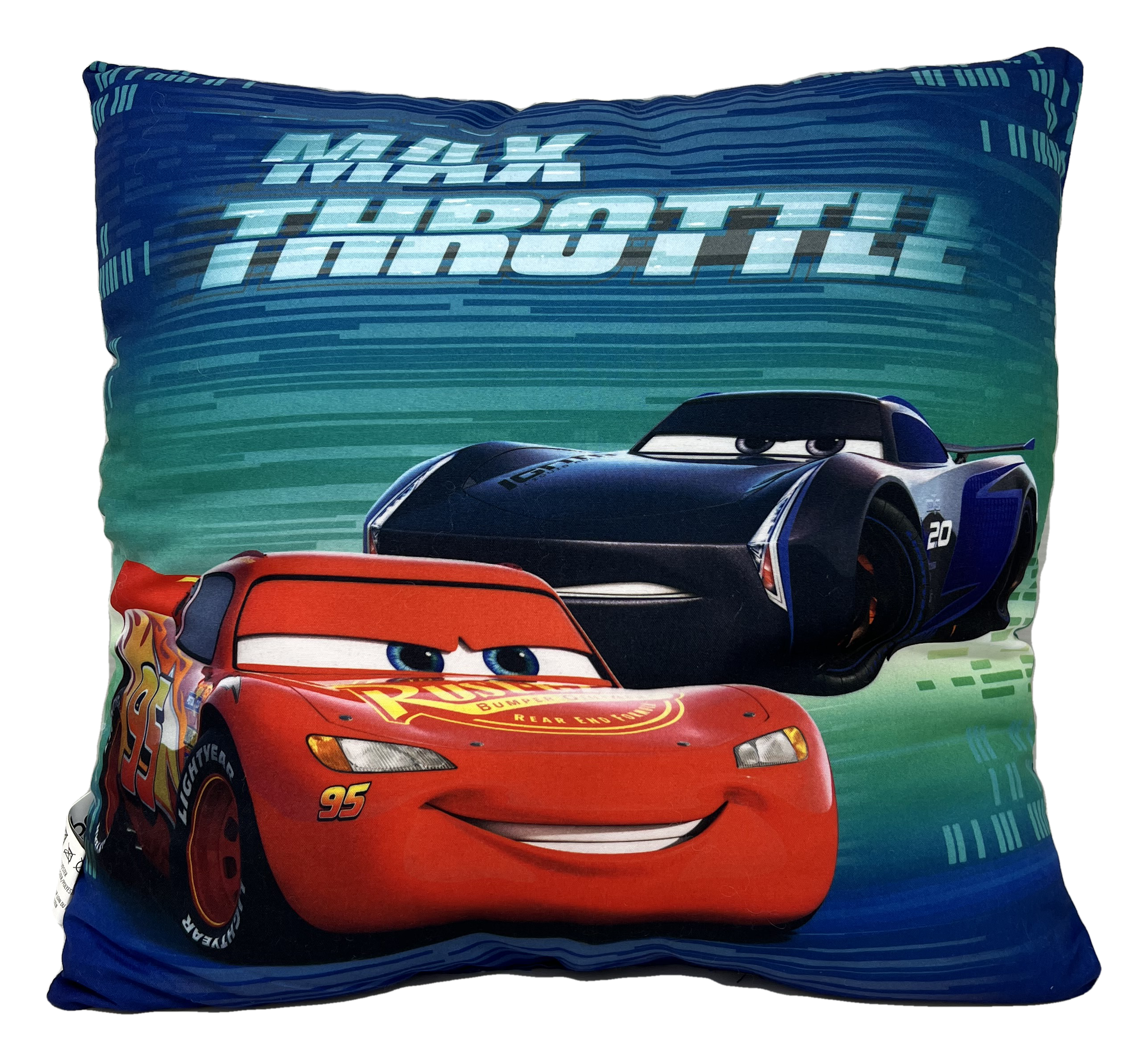 Cuscino Cars Saetta Mcqueen Jackson Storm Cruz Ramirez DISNEY Pixar in Poliestere Cm. 35x35 - 55901