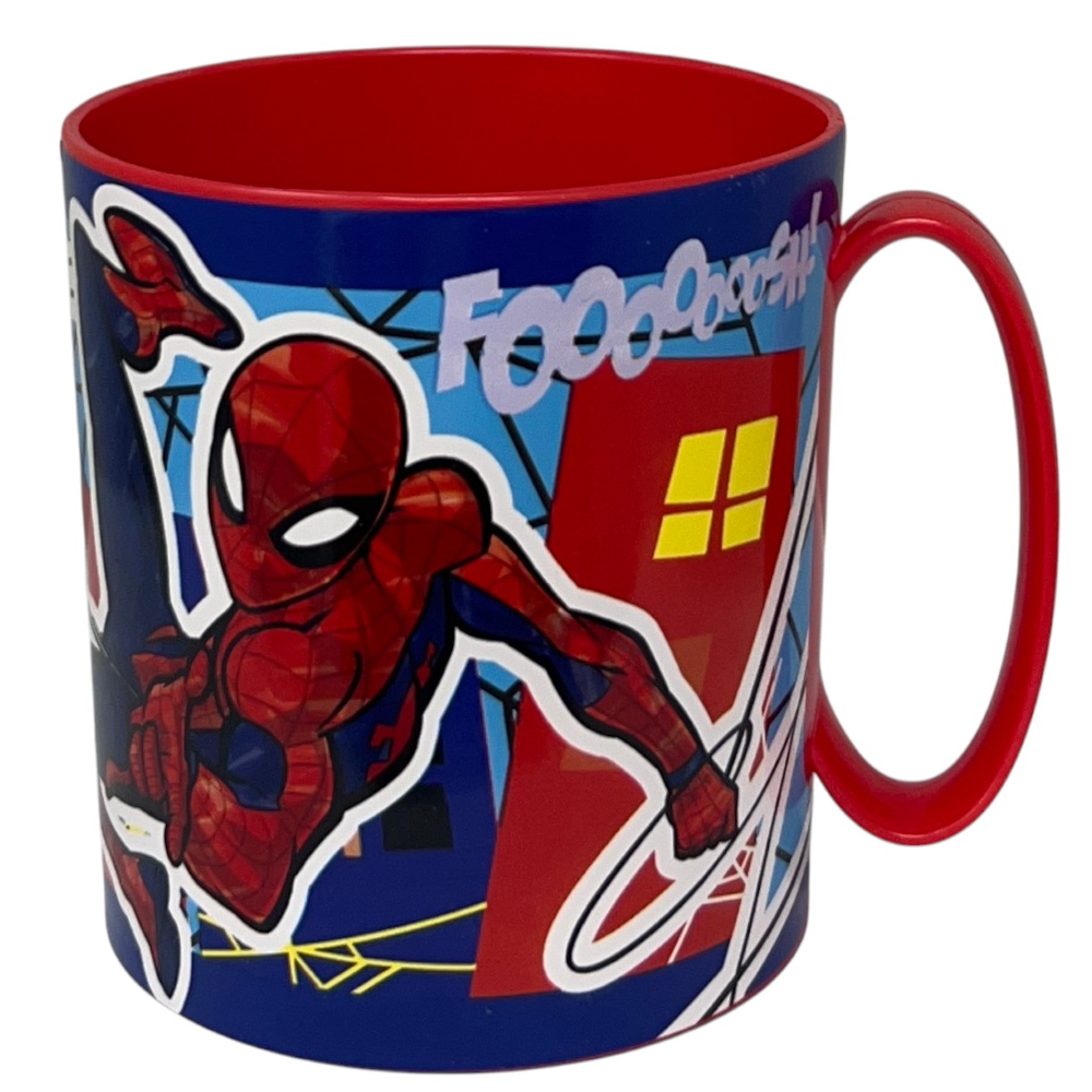 Tazza Spiderman MARVEL Mug in Plastica Riutilizzabile Bpa Free Adatta Al Microonde 350 Ml - St83504