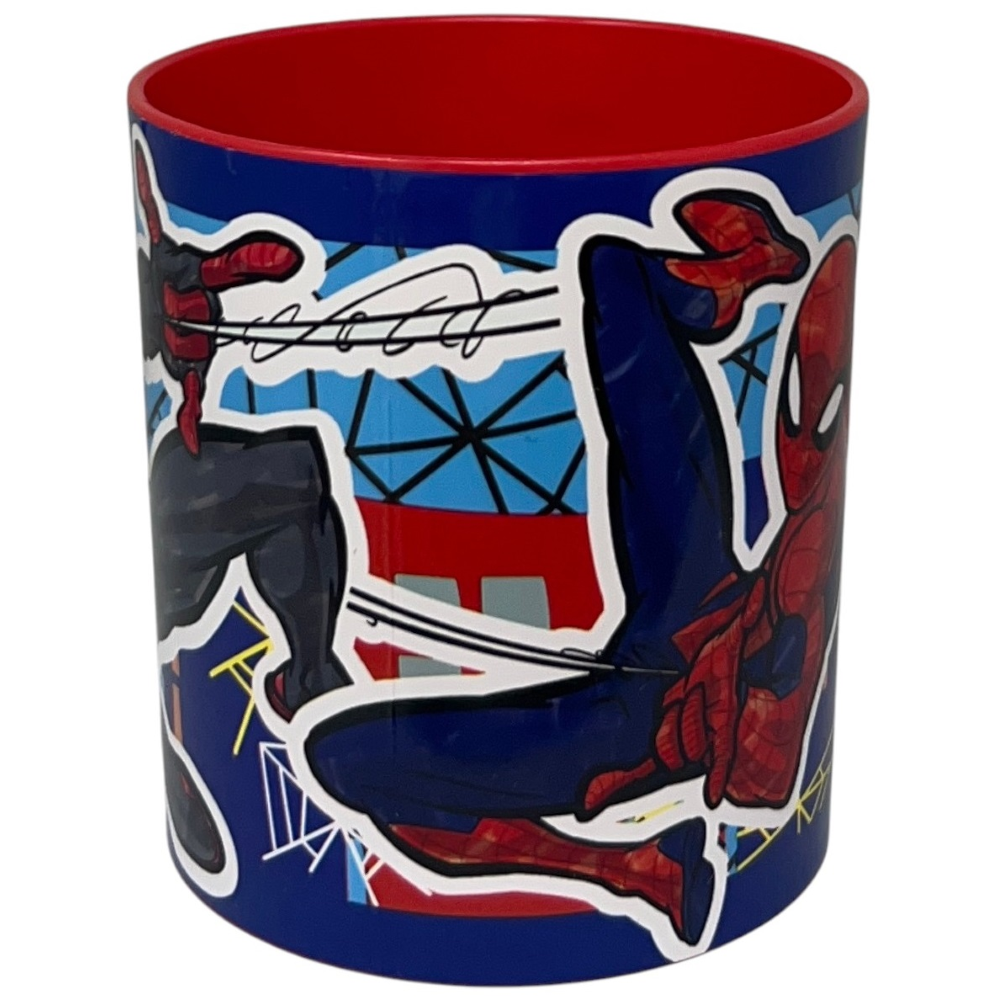 Tazza Spiderman MARVEL Mug in Plastica Riutilizzabile Bpa Free Adatta Al Microonde 350 Ml - St83504