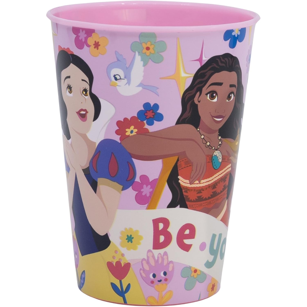 Bicchiere Principesse DISNEY Plastica Semirigida Riutilizzabile 260 Ml Bpa Free - St82007