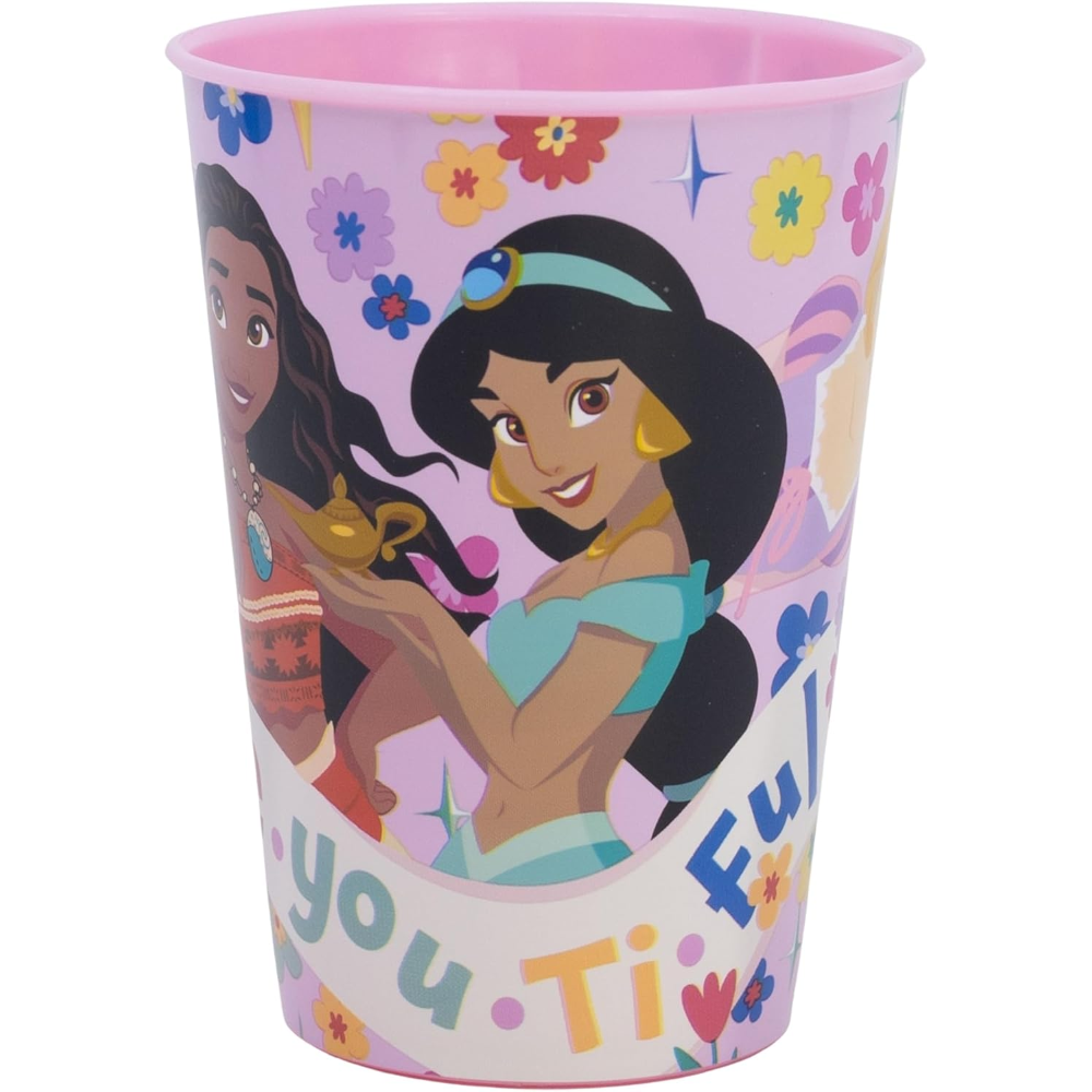 Bicchiere Principesse DISNEY Plastica Semirigida Riutilizzabile 260 Ml Bpa Free - St82007