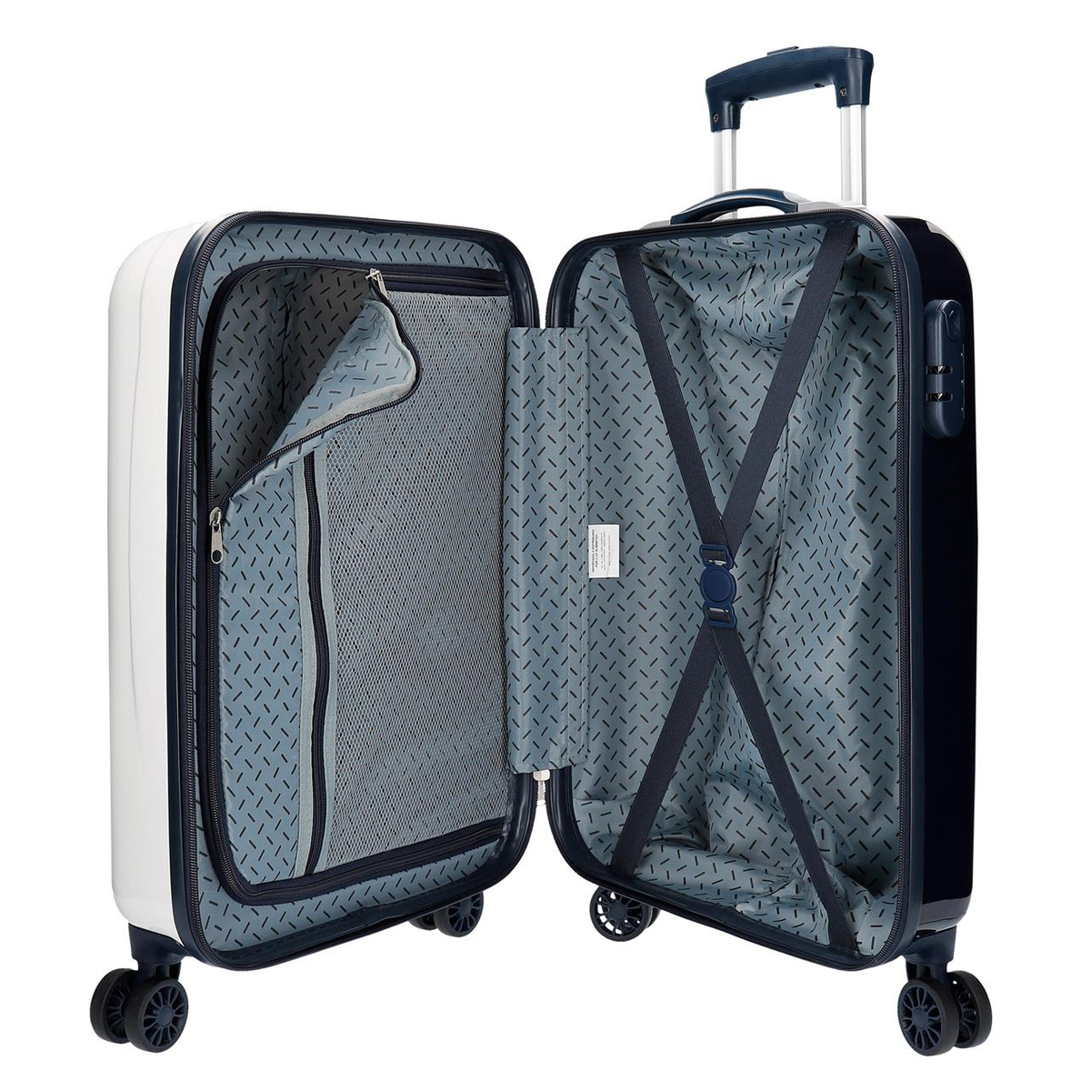 Trolley Minnie DISNEY da Viaggio Cm. 55x40x20 Bianco Valigia in ABS - 3671765