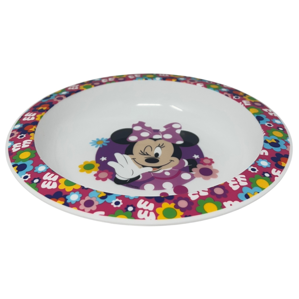 Piatto Fondo Minnie DISNEY Stoviglia 20 CM in Plastica Riutilizzabile Adatto Al Microonde - St81248