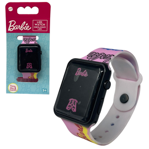 Orologio a LED Barbie Mattel da Polso Digitale con Cinturino Regolabile - Gnt36br
