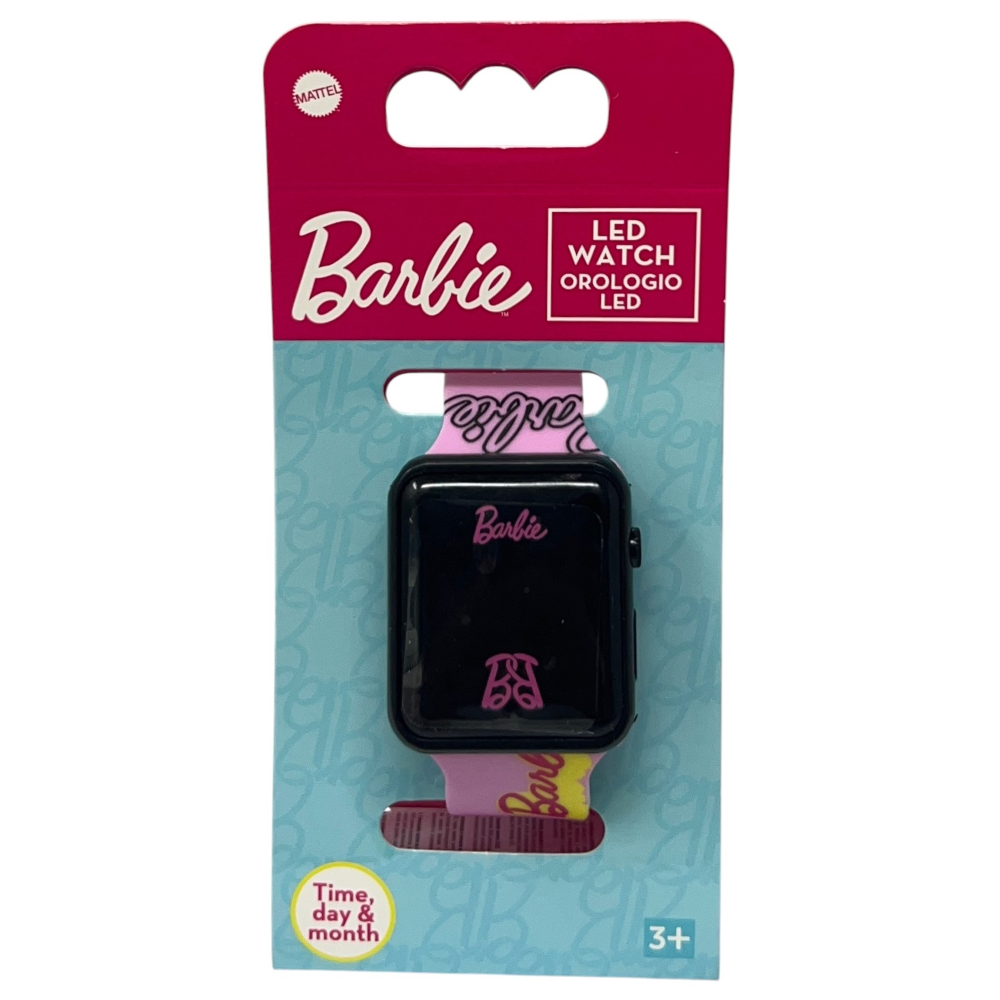 Orologio a LED Barbie Mattel da Polso Digitale con Cinturino Regolabile - Gnt36br