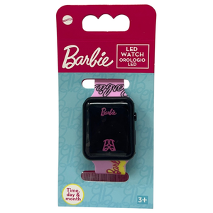 Orologio a LED Barbie Mattel da Polso Digitale con Cinturino Regolabile - Gnt36br