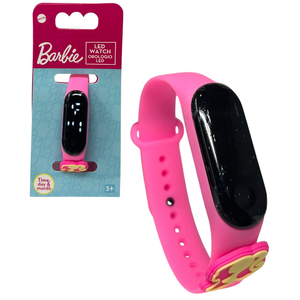 Orologio a LED Barbie Mattel da Polso Digitale con Cinturino Regolabile - Gnt41br