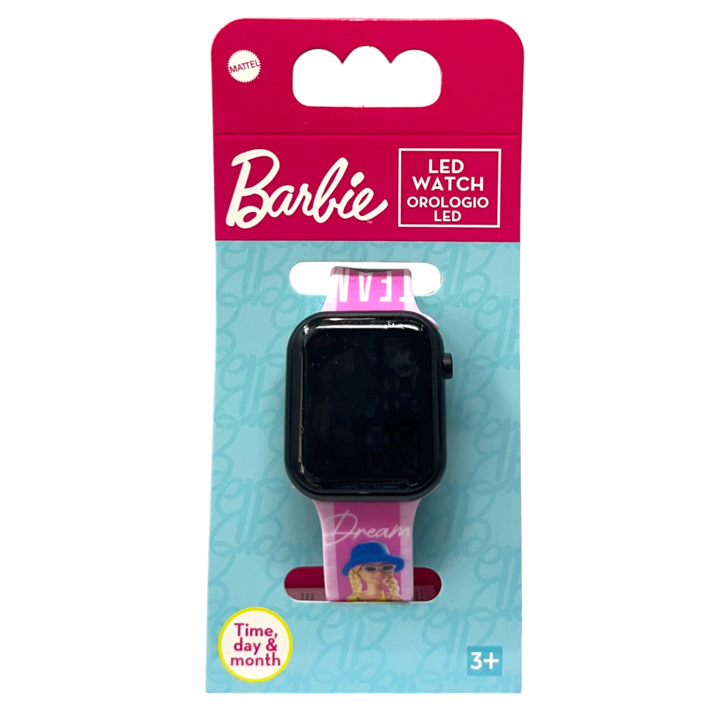 Orologio a LED Barbie Mattel da Polso Digitale con Cinturino Regolabile - Gnt37br